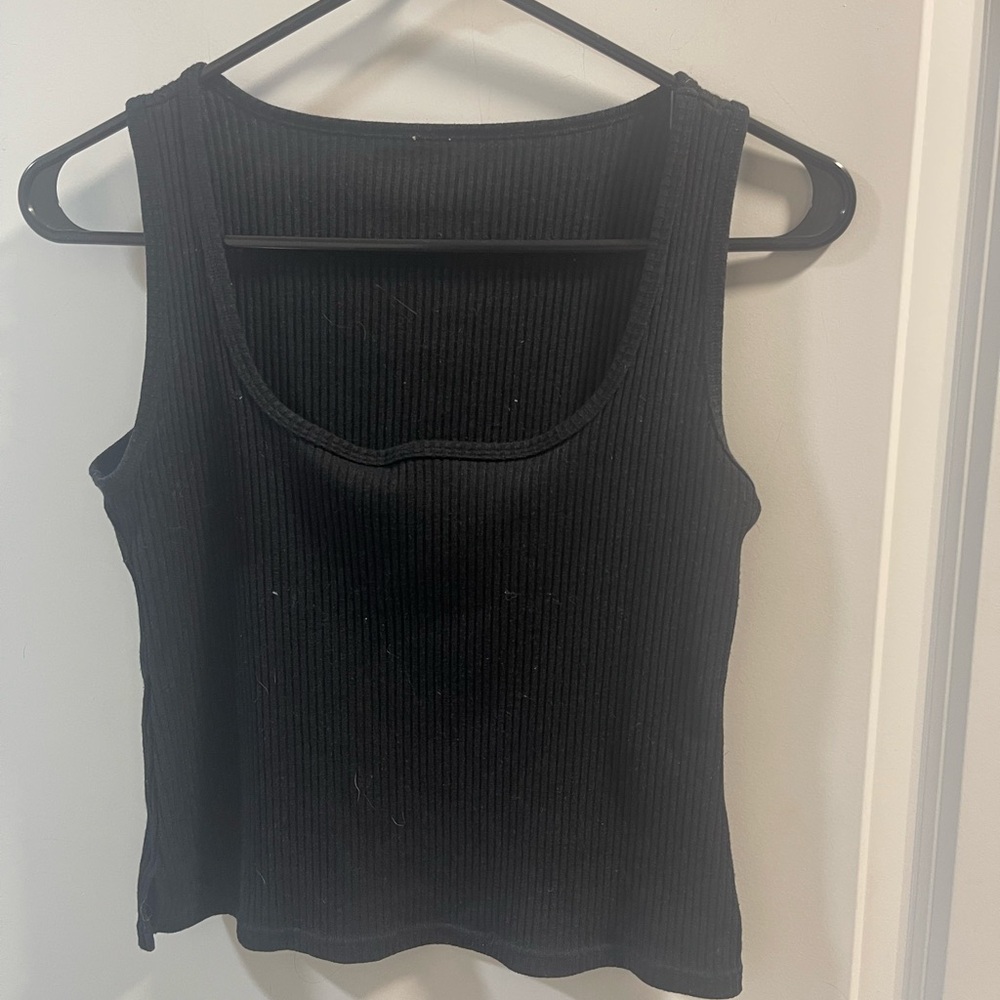 SavageXFenty Women's Black Ribbed Tank Top No Size Tags